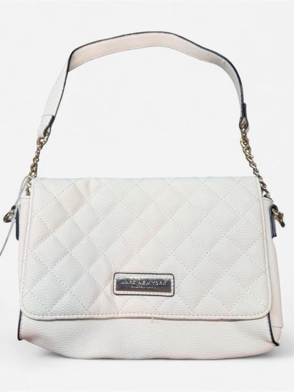 Marc New York Quilted White Crossbody Bag